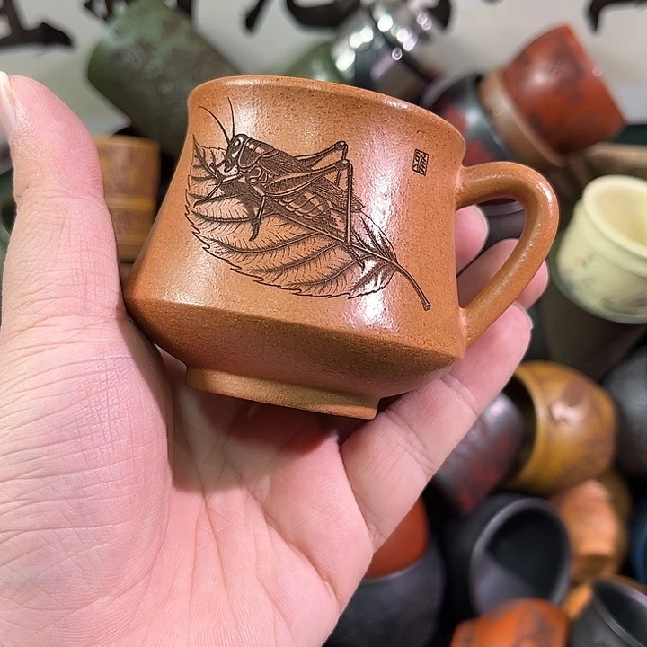 茶杯紫砂全手工紫砂主人杯