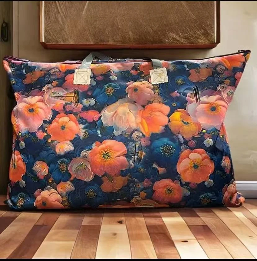 行李袋花海大号搬家袋防尘收纳袋复古