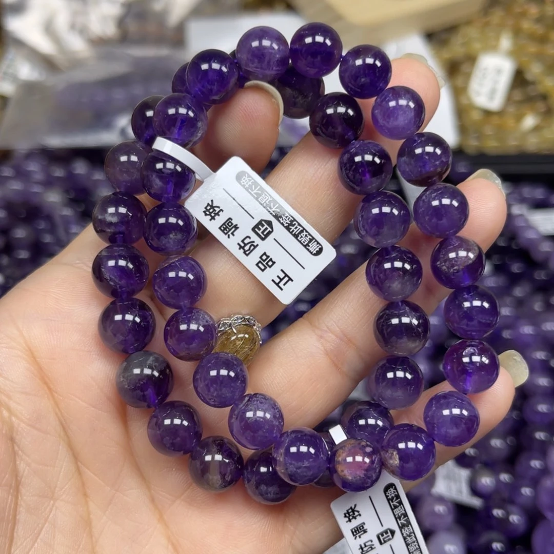 未镶嵌手链发晶紫水晶9