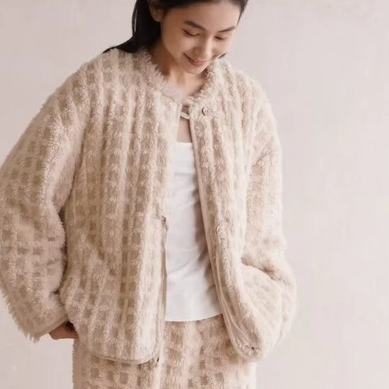 【志花专属】242-071单外套睡衣朵朵可可2024女秋冬家居服外套