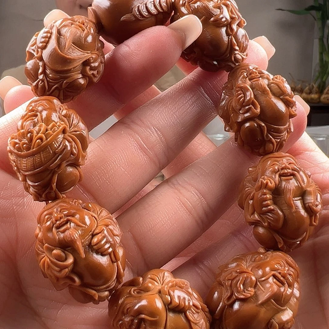 橄榄核手串/手链我****人橄榄核雕橄榄核