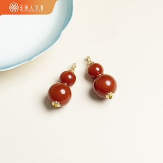 玉美人菲菲&玛瑙葫芦吊坠约20*35mm&多样性发一