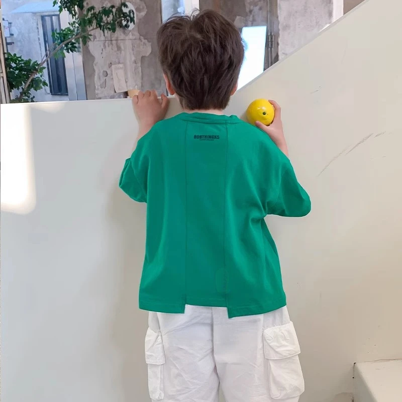 2025新款童装男童夏季T恤韩版洋气男宝夏装纯棉痞帅儿童短袖上衣