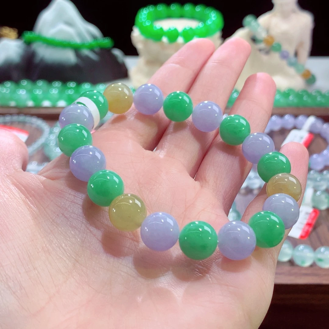 未镶嵌手链翡翠卡10mm