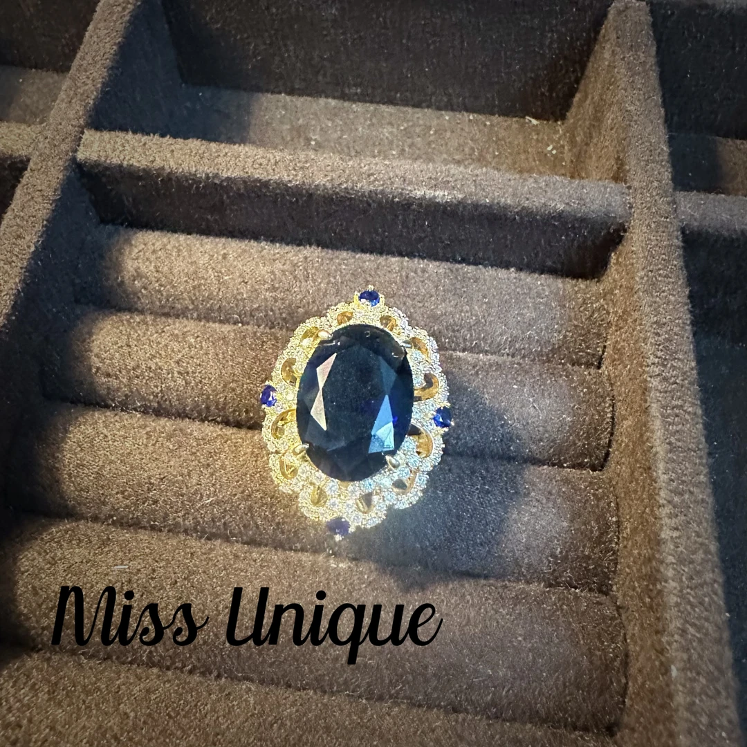 C3308绿石圆珠戒指