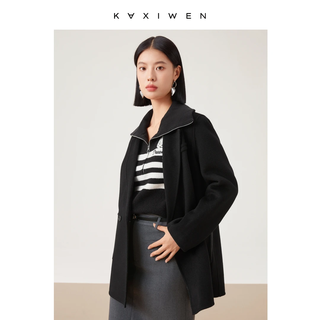 【反季爆款直降】质感logo装饰双面呢X09BDE8662