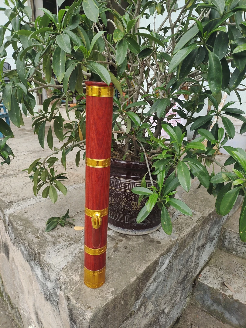 红花梨中号款水烟筒高度68-外径8.2-内径6.8