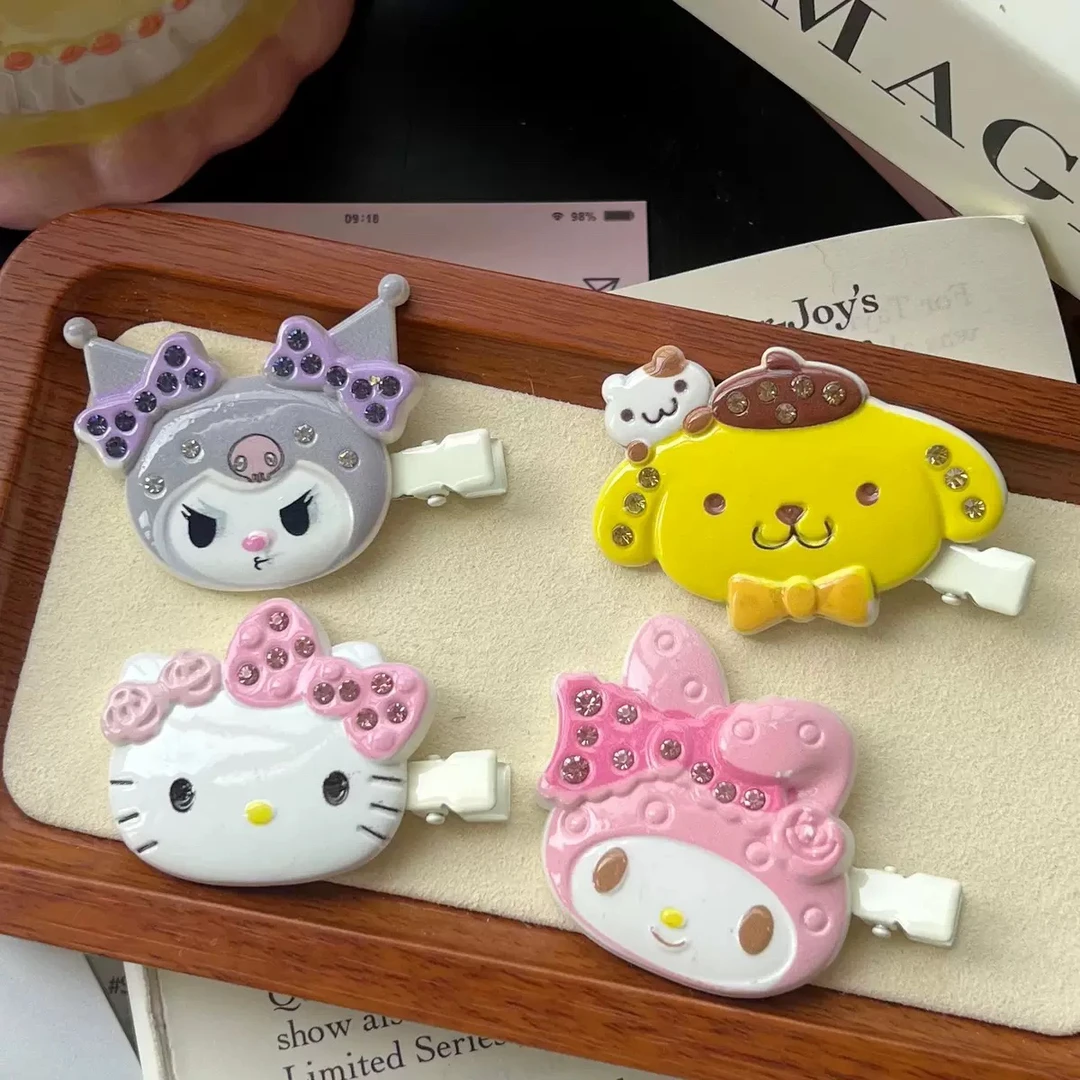 【满30包邮】带钻可爱发卡（有掉钻几率介意勿拍