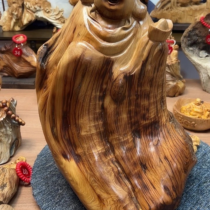 柏木用****5太行崖柏手把摆件