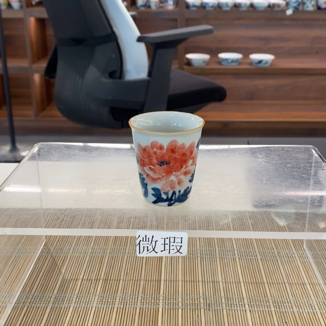 釉下彩老陶泥手工绘制