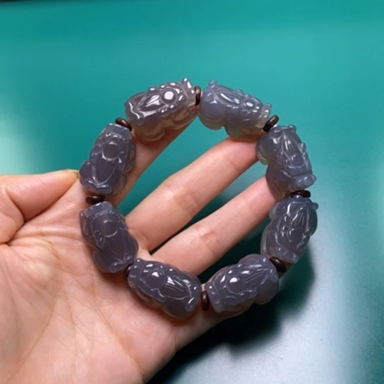 大***哥玛瑙/玉髓未镶嵌手链