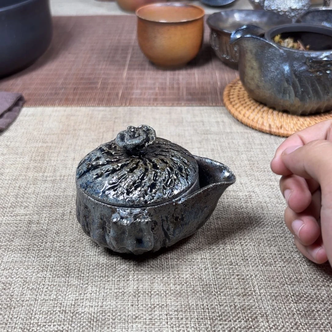 虫***虫杯建水紫陶三木柴烧