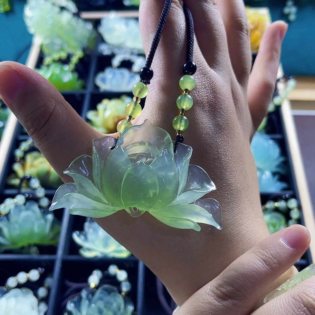 蛇纹石玉未镶嵌颈饰8