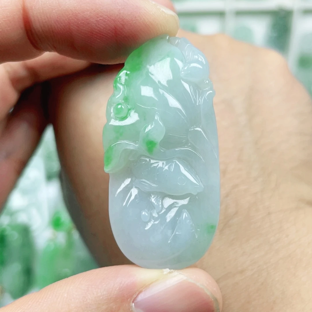 翡翠未镶嵌吊坠(不含链)