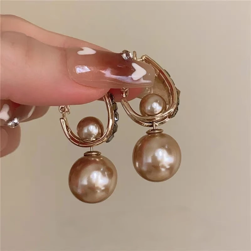 铜合金耳饰 气质轻奢百搭简约优雅精致网红设计师耳环F3263