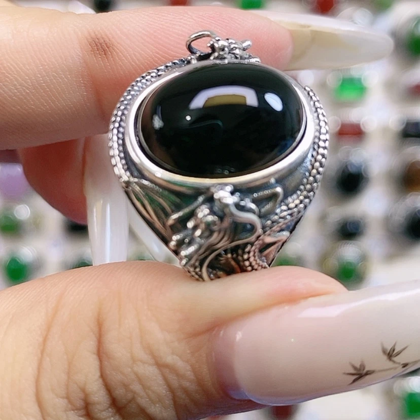【闪购商品】玛瑙/玉髓戒指银S925镶嵌