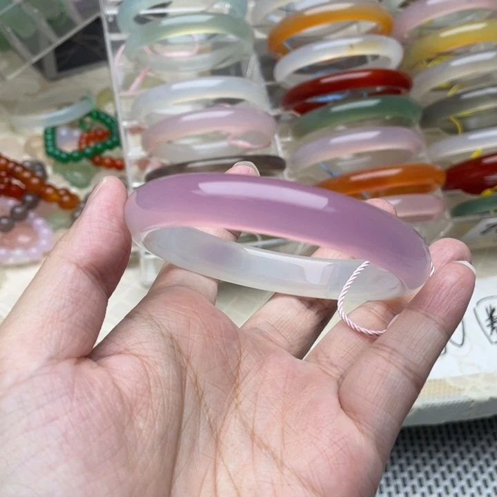 玛瑙/玉髓未镶嵌手镯60圈口