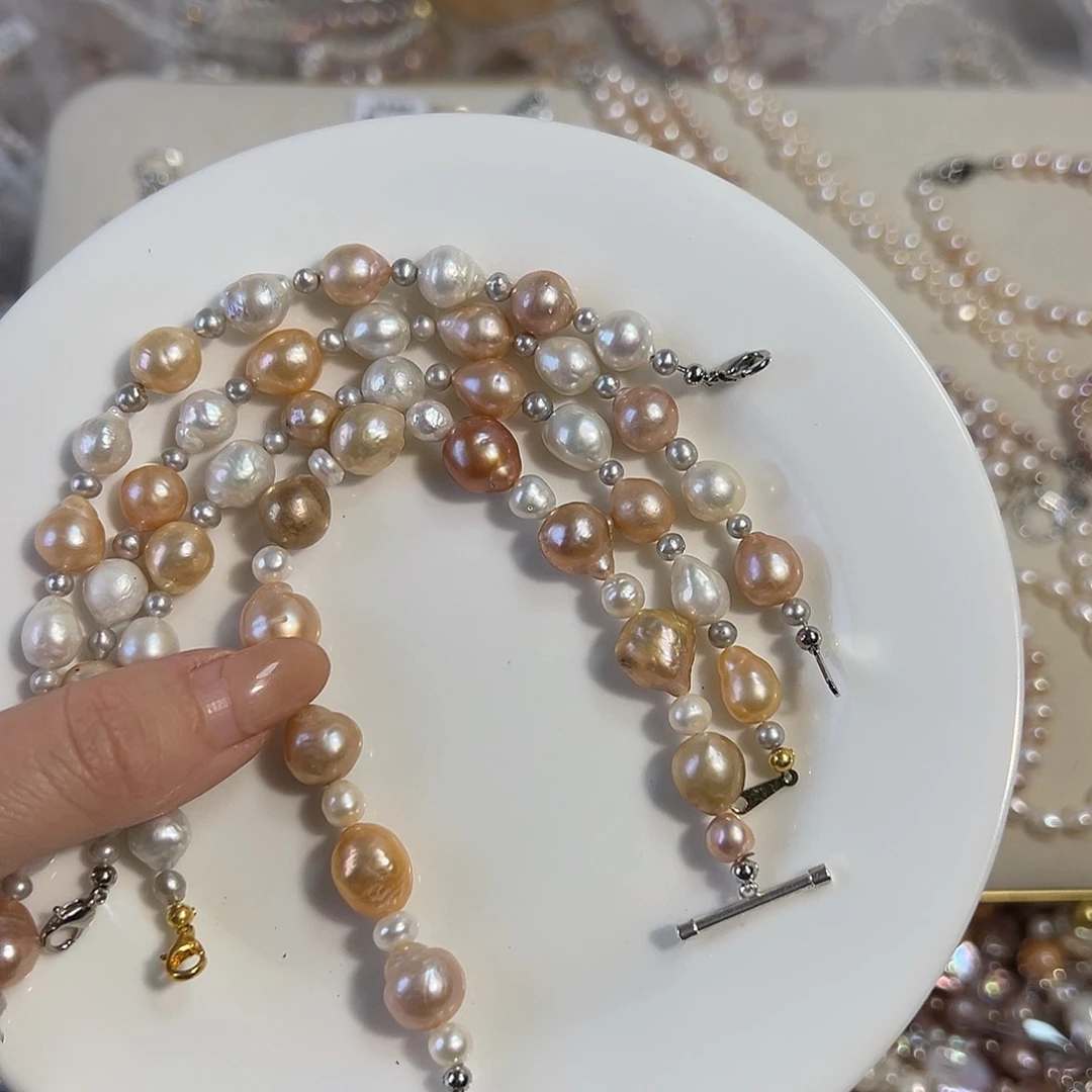 天然淡水珍珠钛钢淡水珍珠