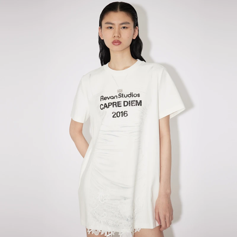 REVAN芮范闺房风印花T恤连衣裙RM31101195