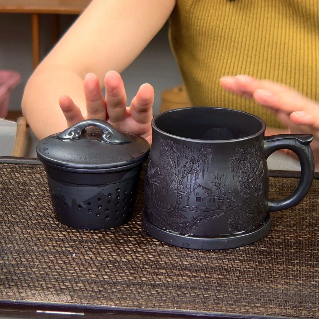 【闪购商品】茶杯紫砂高货放漏