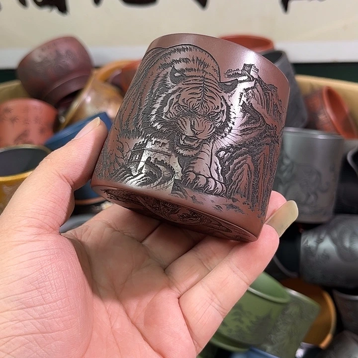 茶杯紫砂全手工紫砂主人杯