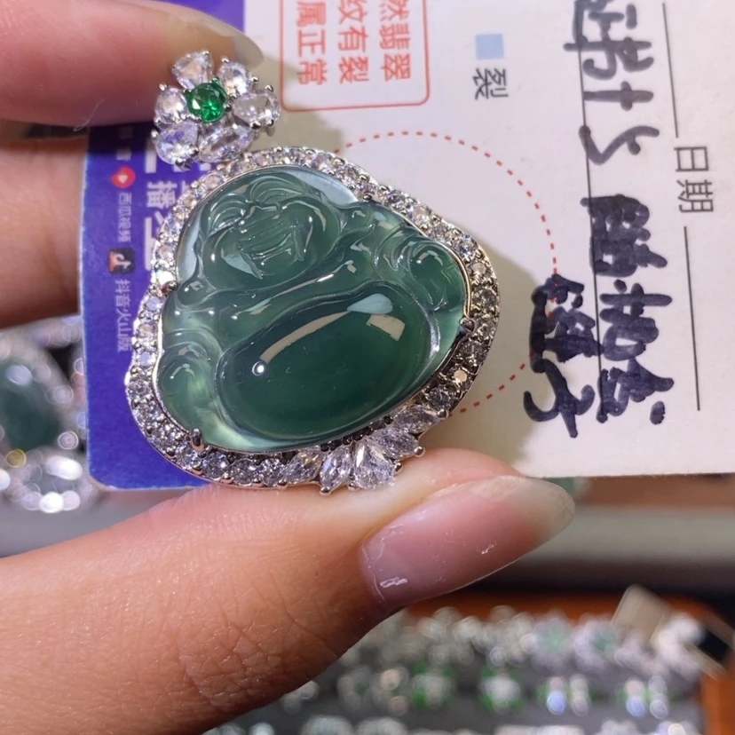 【闪购商品】翡翠未镶嵌颈饰天然