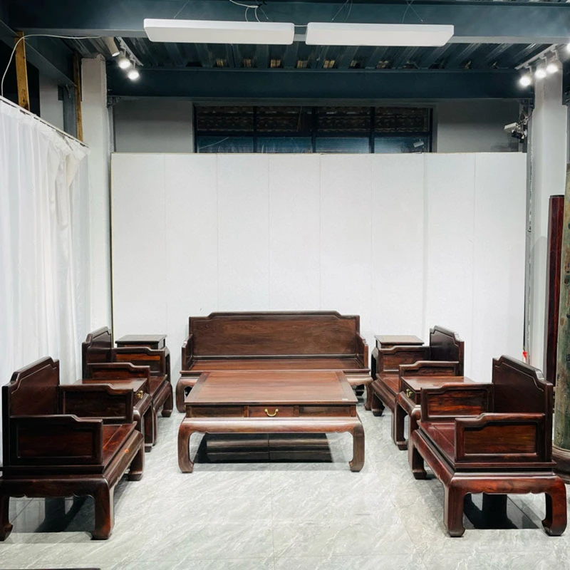 红木家具大红酸枝86明式沙发十一件套新中式全实木客厅沙发组合