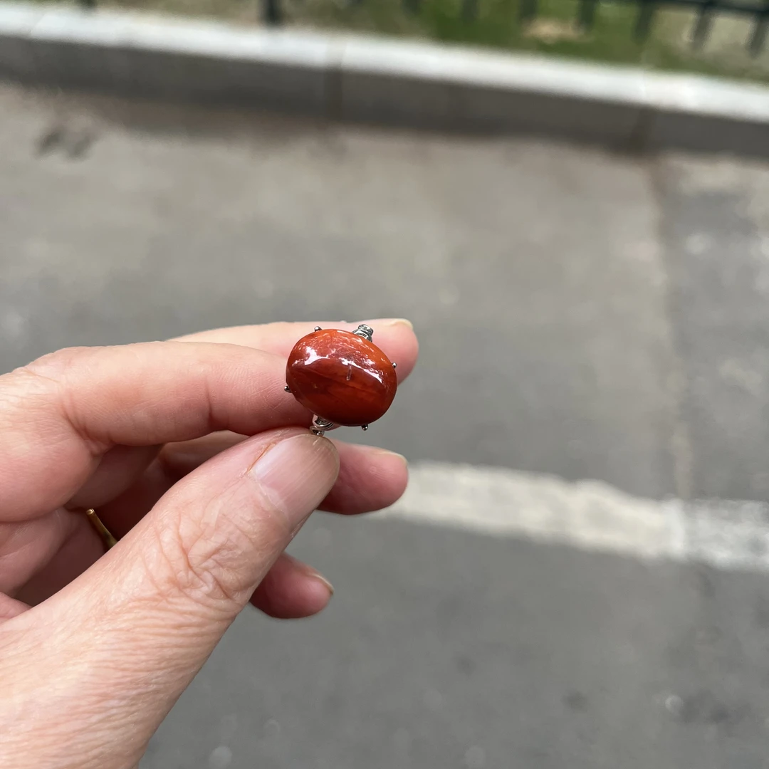 南红圆珠戒指多样性发货