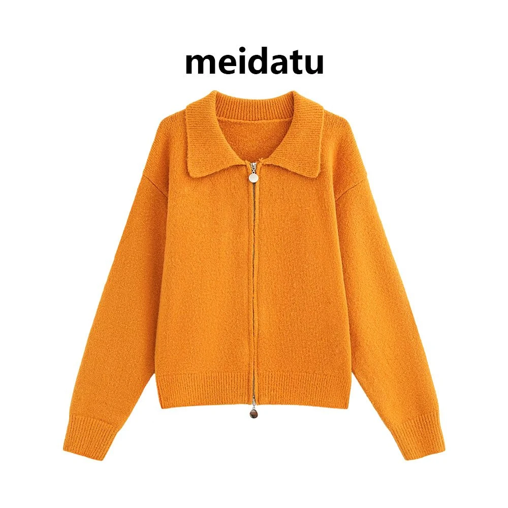 美哒兔（暖调轻衫）简约好穿双拉链毛衣（小个子版）CM867-H