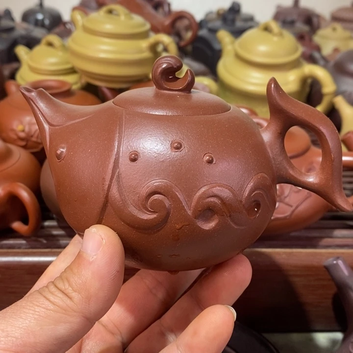 紫砂茶壶漳****产精工制作