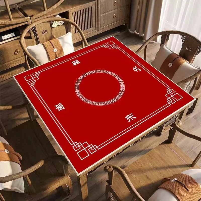 棋牌室隔音正方形扑克牌九垫防滑麻将桌垫防噪音耐磨牌桌垫可水洗