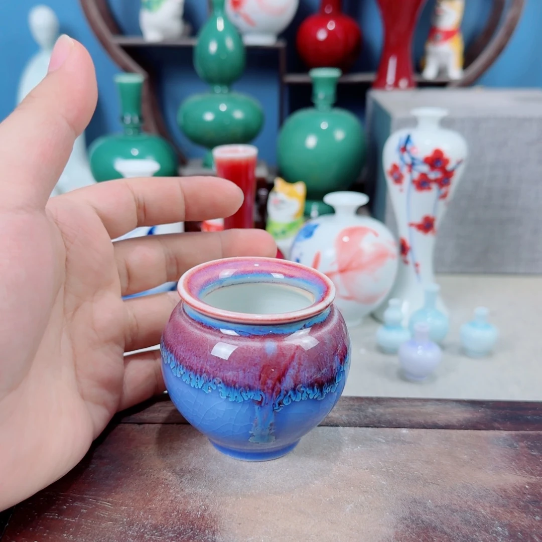 陶瓷手工小花器摆件