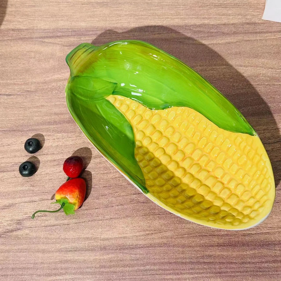 陶瓷仿真玉米水果盘水果碗