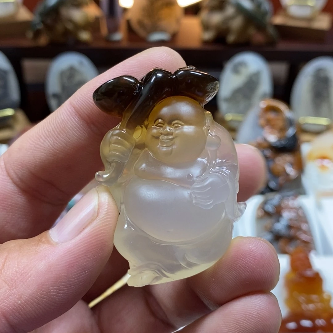 沉***心玛瑙/玉髓未镶嵌颈饰