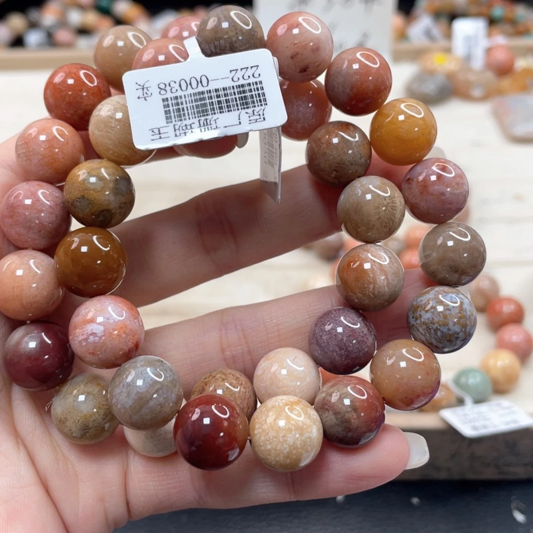 硅化珊瑚（珊瑚玉）手链未镶嵌星*062