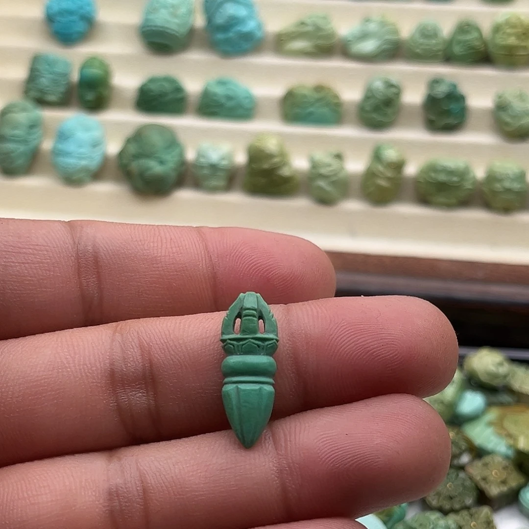 绿松石未镶嵌吊坠(不含链)