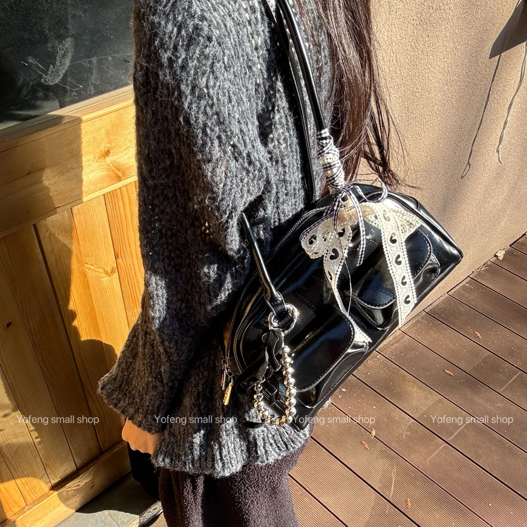 【Sun·studio】小众设计/原创DIY包挂/百搭大容量保龄球包波士顿包