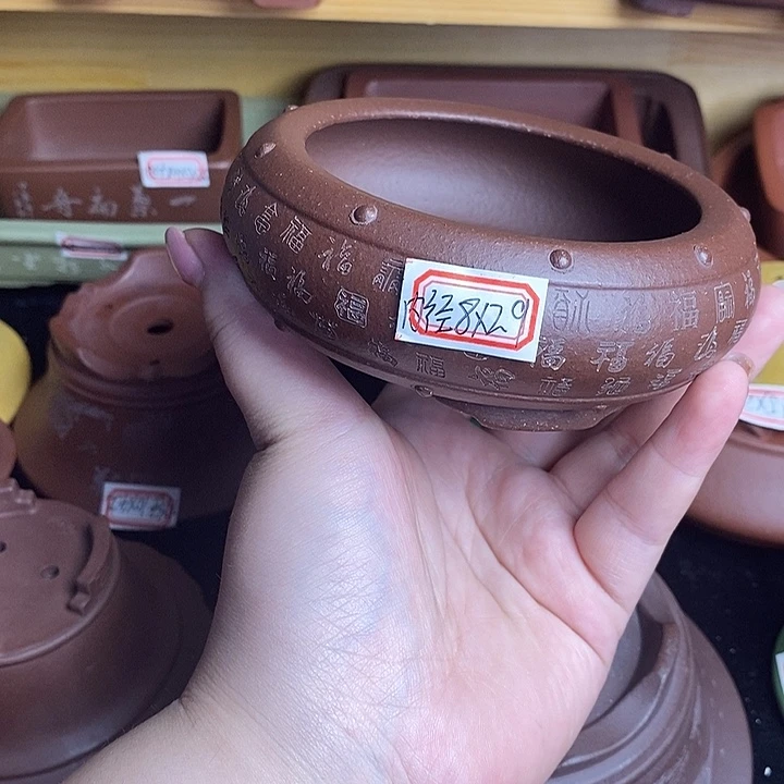 宜兴紫砂精品花盆
