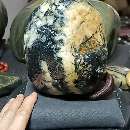 方****新疆金丝玉原石国画