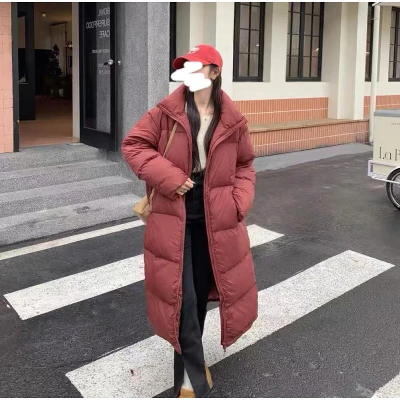 宽松厚款长款连帽拉链韩版宽松型休闲风加厚