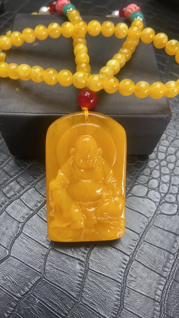 【镇店收藏 正品保障】678精美黄佛公吊坠欧若风