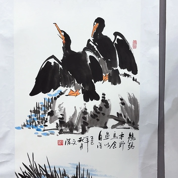 国画亲笔手绘放心去藏