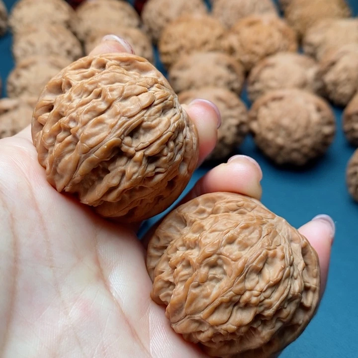 文玩核桃把件40磨盘