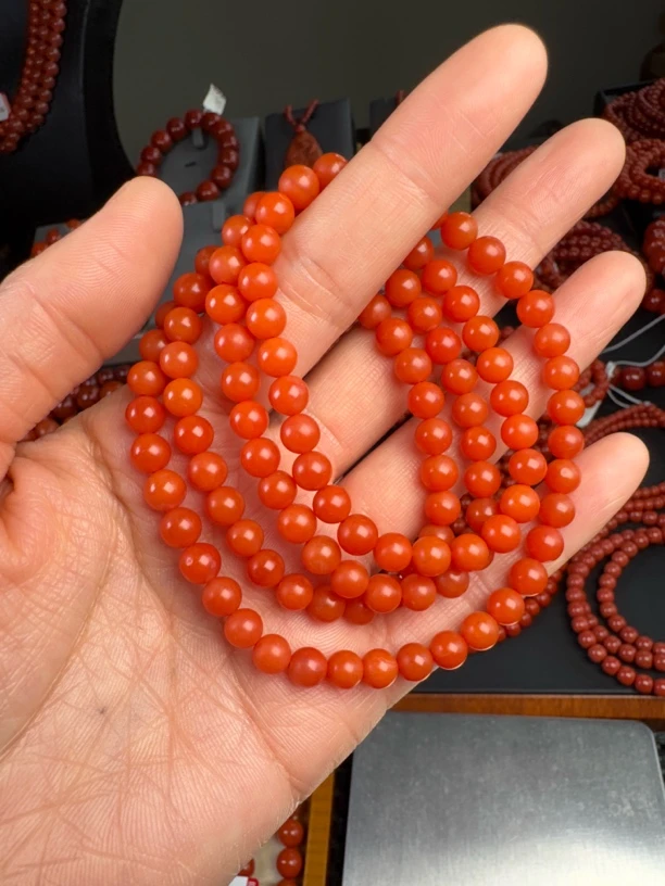南红玛瑙满色手串