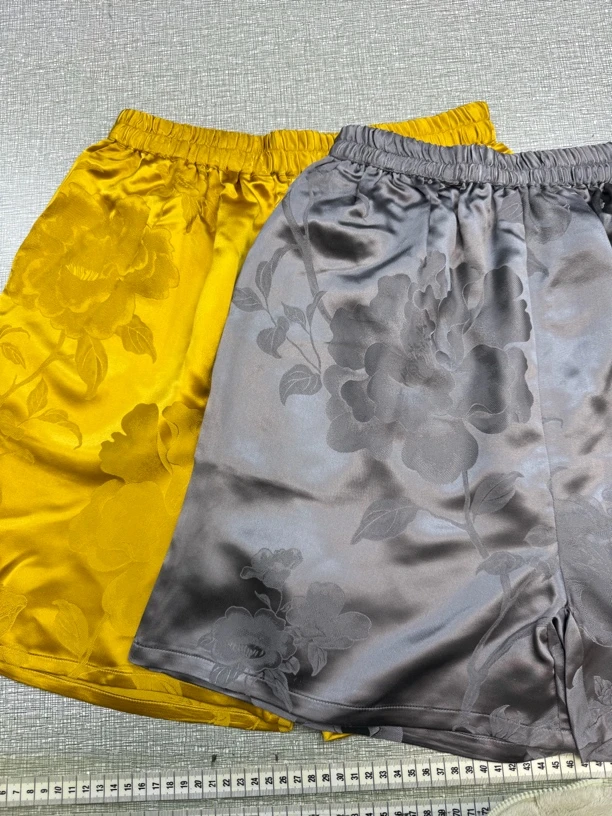 重磅提花口袋洋气百搭短裤夏季