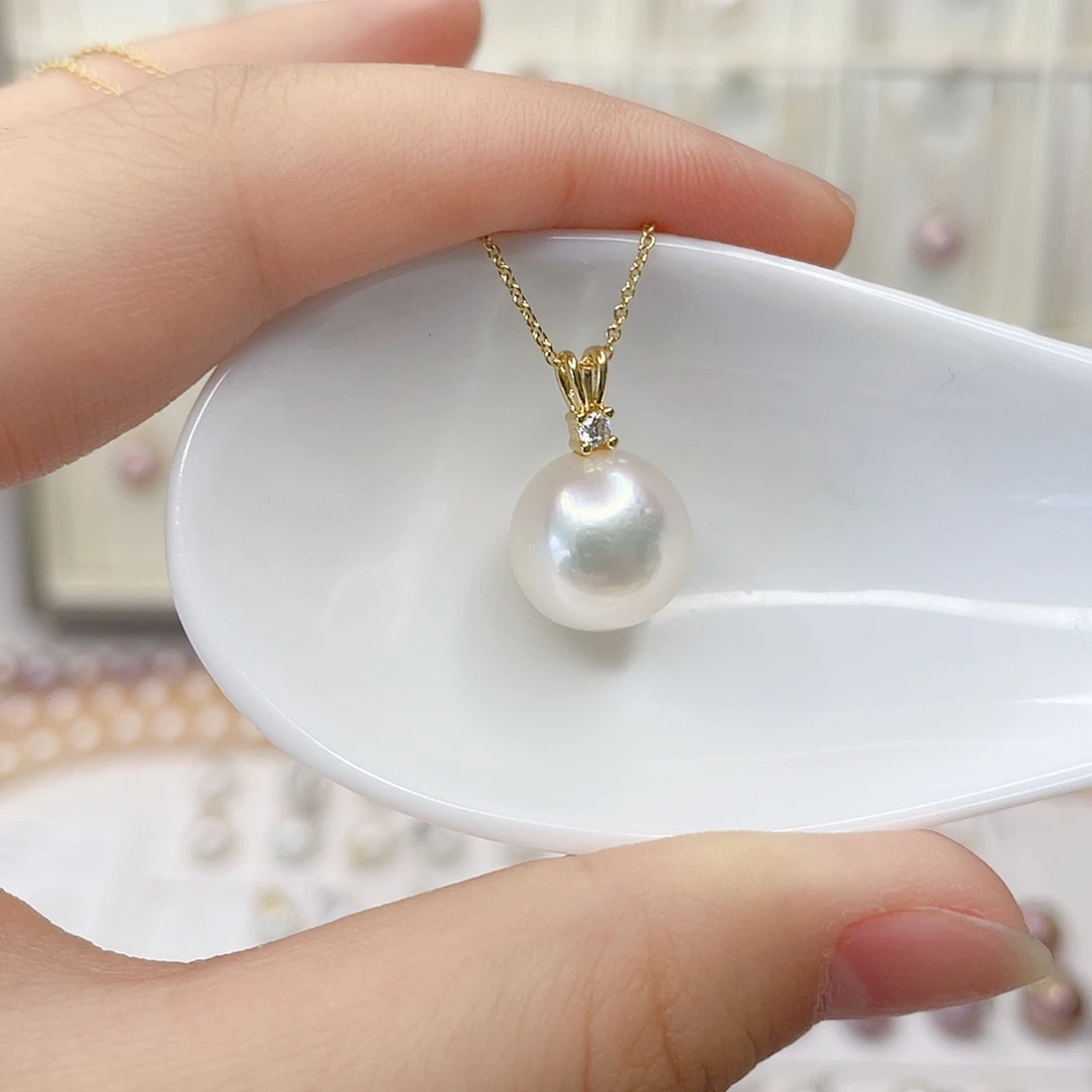 合金淡水珍珠吊坠(赠链)