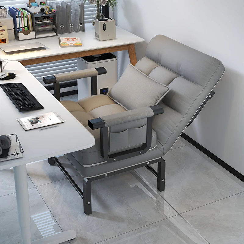 折叠躺椅办公室午休午睡单人床两用椅夏季可躺可坐椅靠背沙发座椅