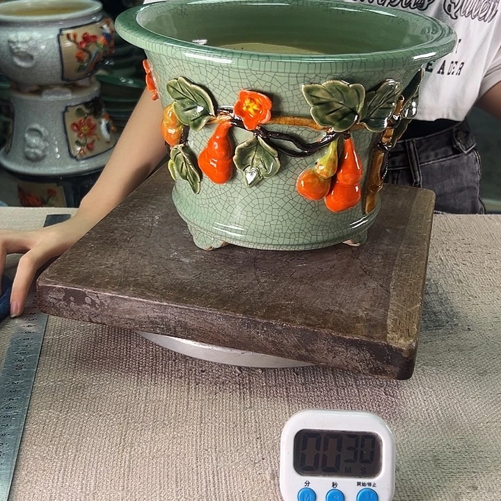 泳坤堂石湾盆陶瓷