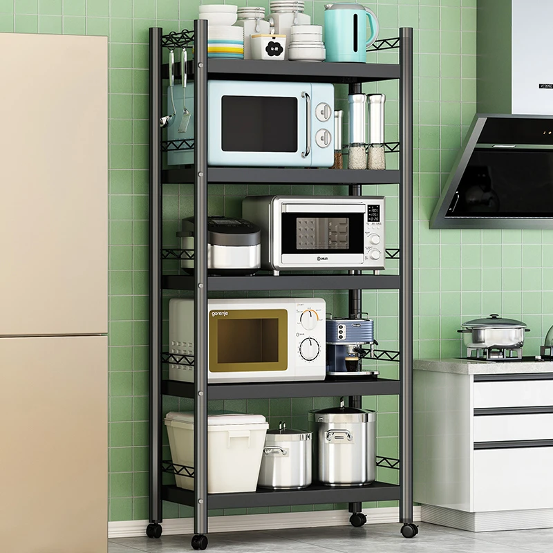 多层厨房防锈多功能置物架收纳架小推车可移动置物架多层收纳架