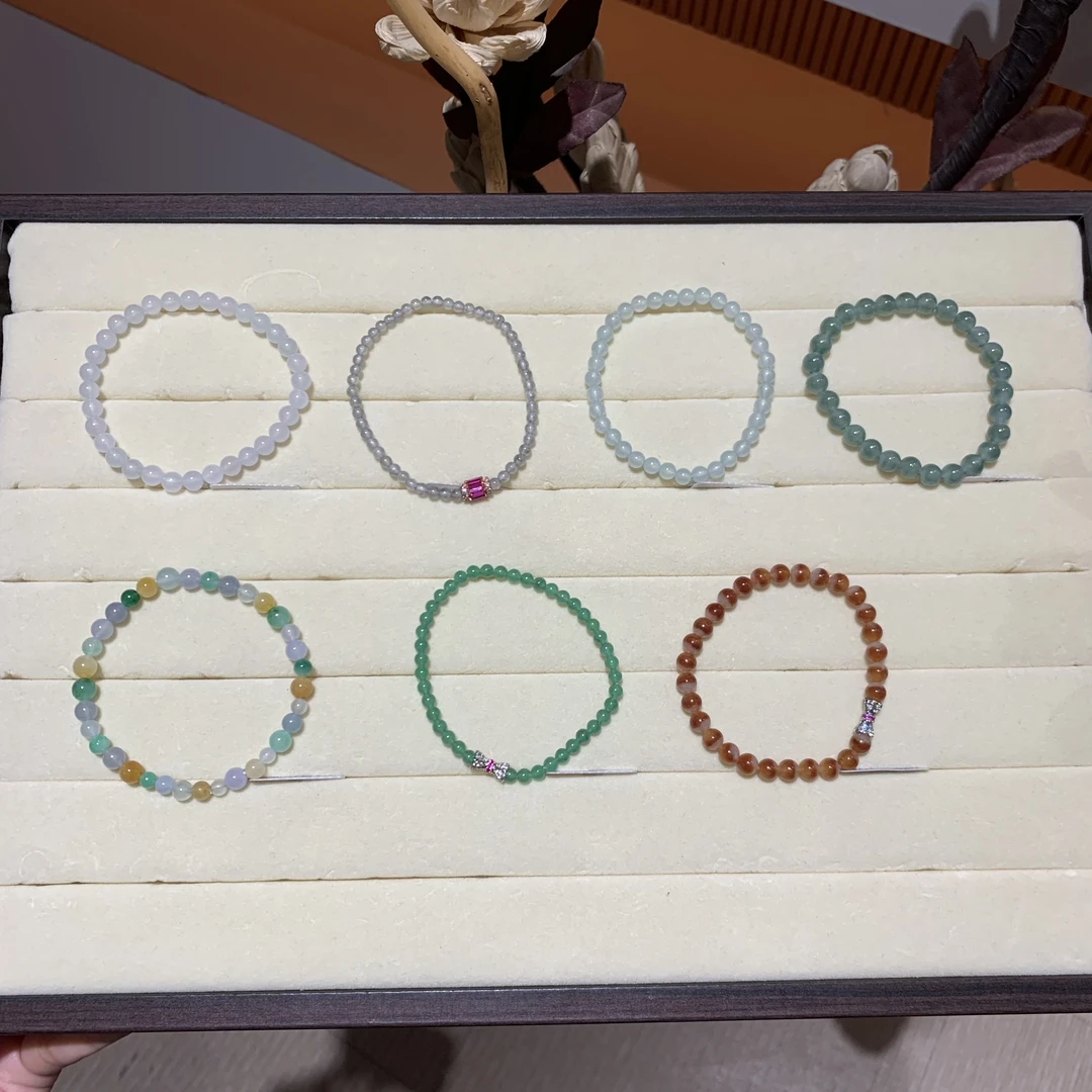 【一菲臻选】翡翠手串-多样性发其一LHF11|CZL